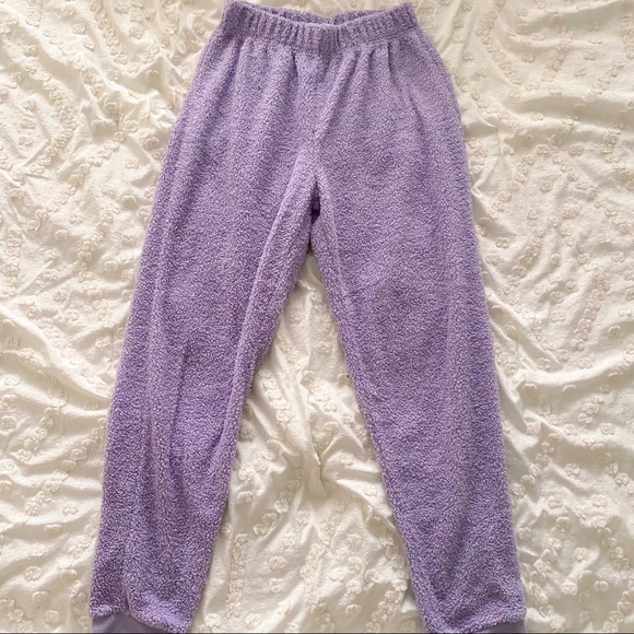 ASOS Lilac Fleece Lounge Set - Picture 7 of 9